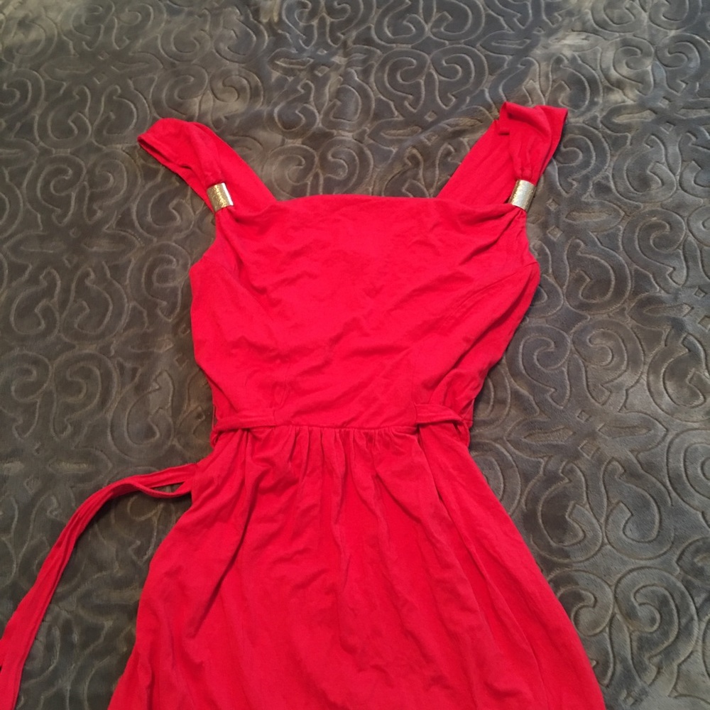 Venus red summer dress